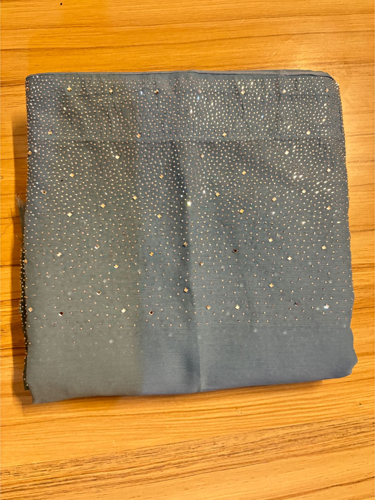 Midnight Spark Chiffon Saree (UNSTITCHED)