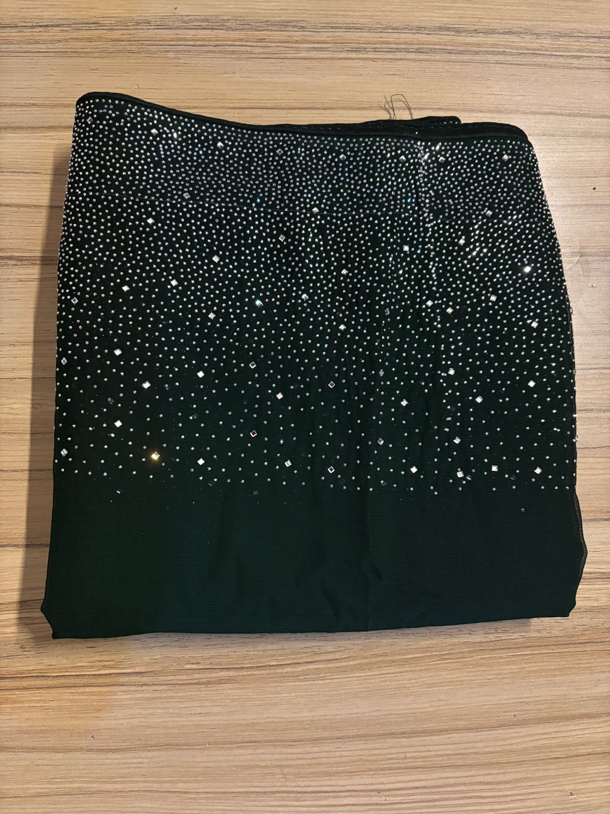 Midnight Spark Chiffon Saree (UNSTITCHED)