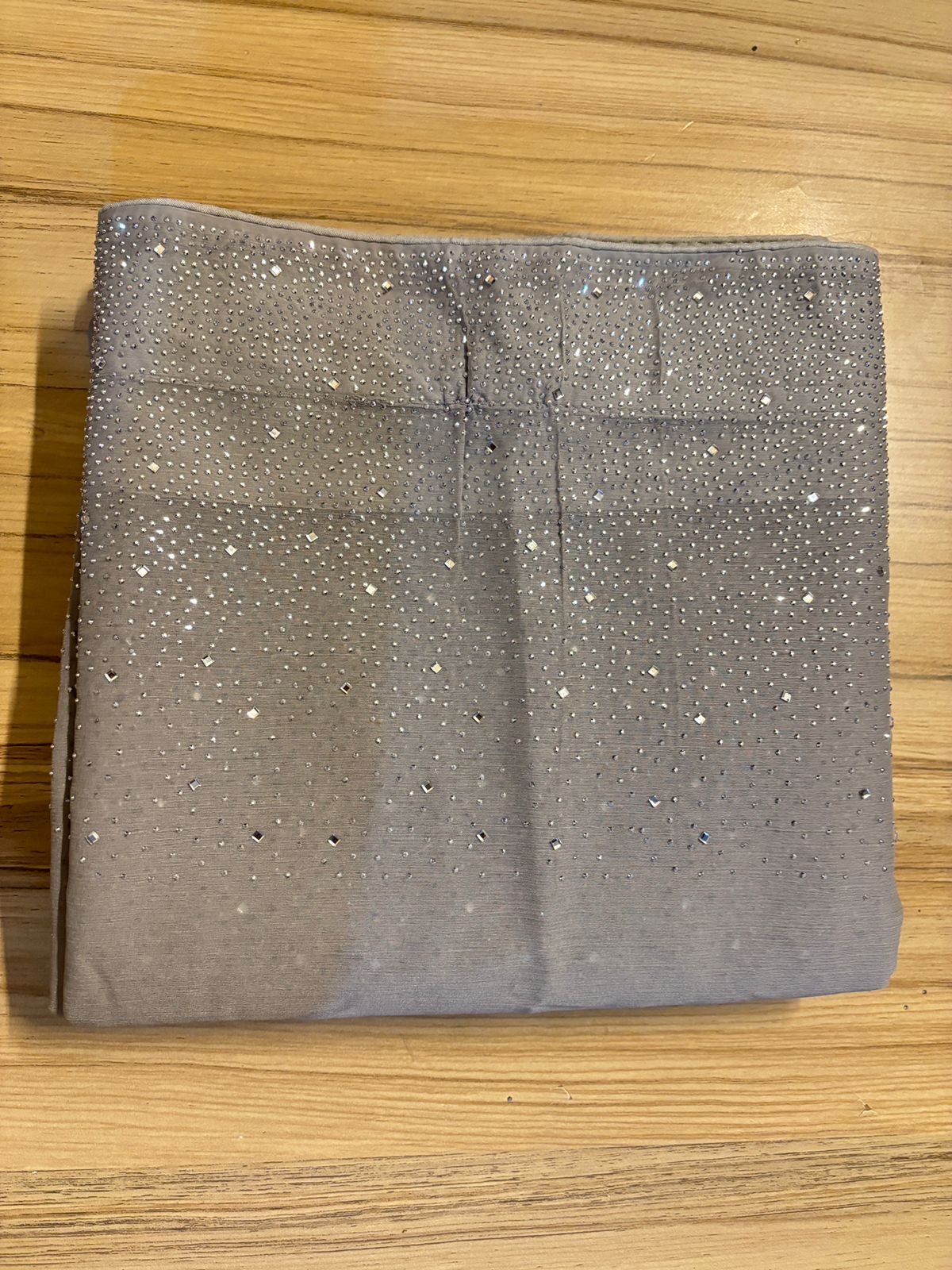 Midnight Spark Chiffon Saree (UNSTITCHED)