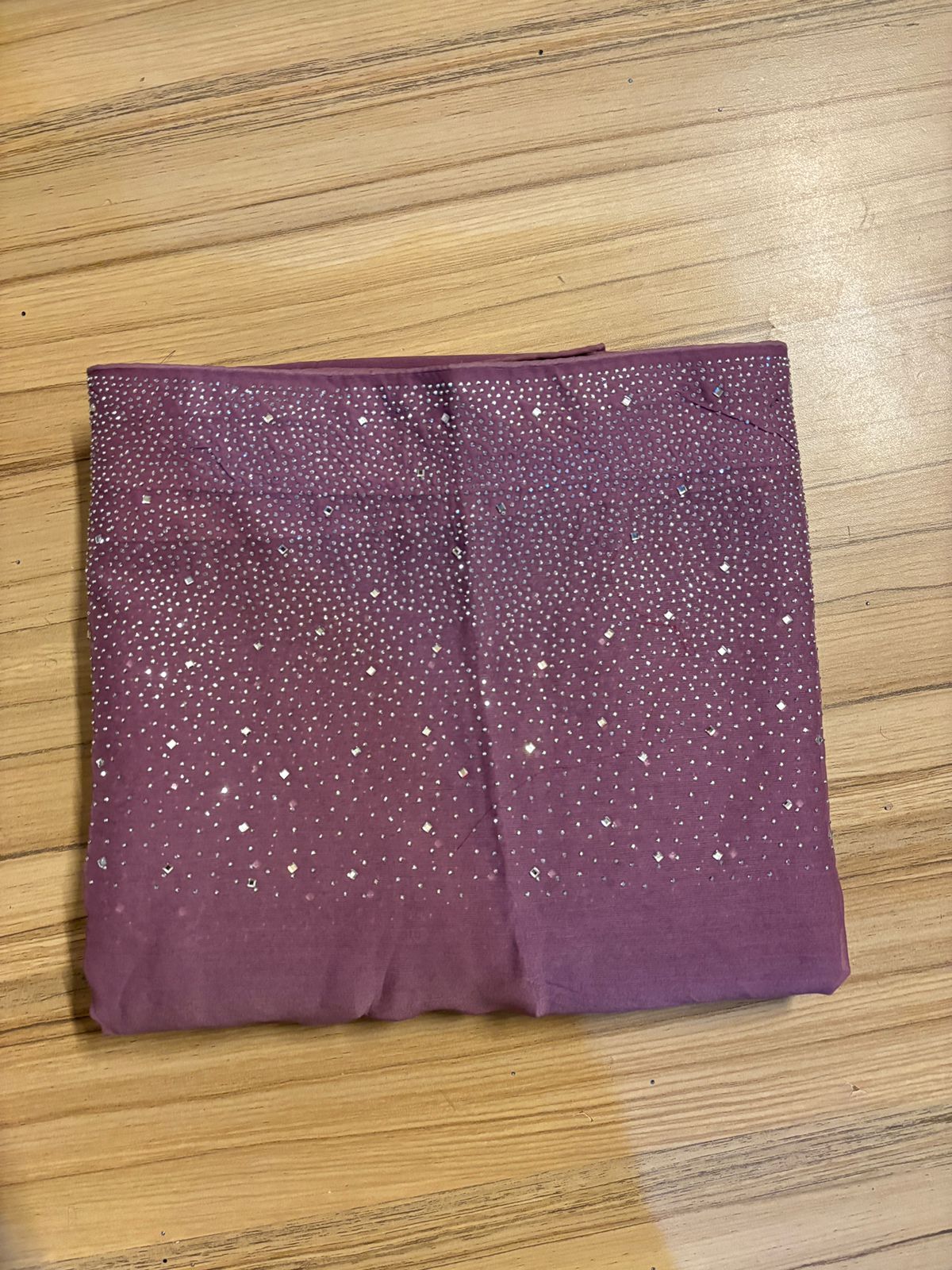 Midnight Spark Chiffon Saree (UNSTITCHED)